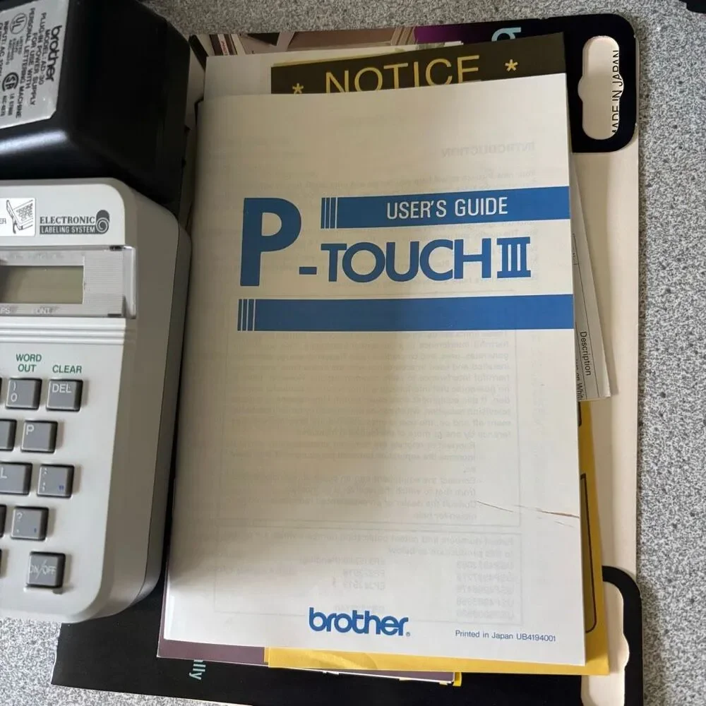 Brother Model PT-10 P-Touch Electronic Labeling System